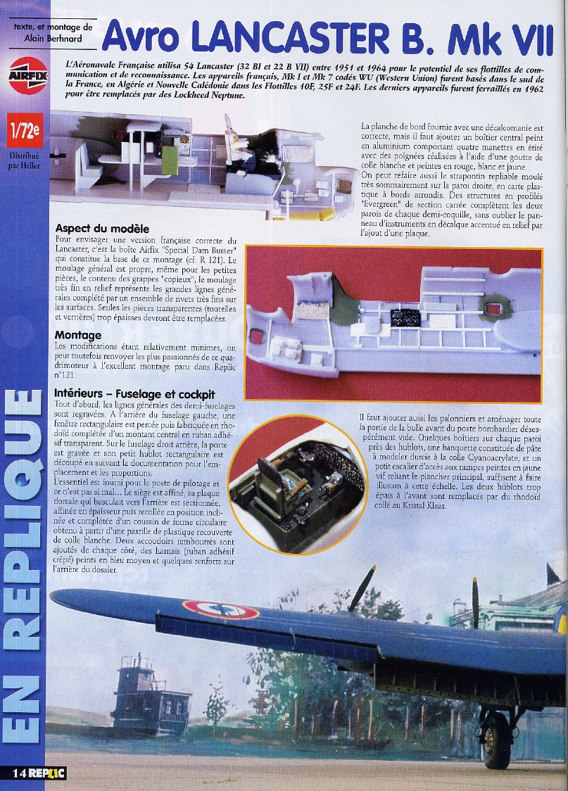 Replic 164 - Lancaster, French Colors, Boston, Rivets Technique